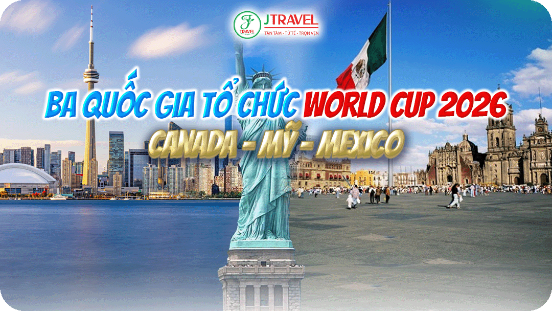 World Cup 2026 được tổ chức ở Mỹ,Canada và Mexico