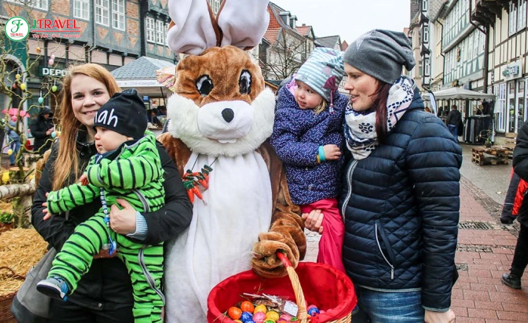 Chợ Phục Sinh mùa xuân ở Đức