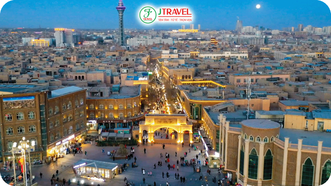 Thành cổ Kashgar nằm ở phía Tây của Tân Cương