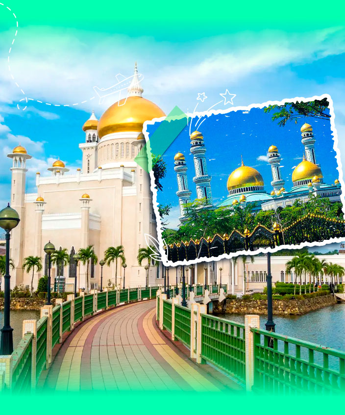 Tour Brunei: Darussalam - Tempurong Bay Royal Brunei Airlines