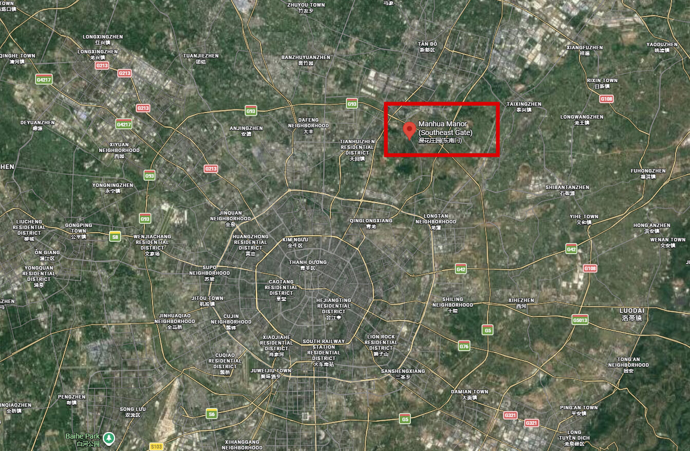 Trang viên Mạn Hoa ở đâu? Diện tích và vị trí