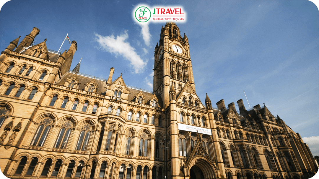 Tòa thị chính Manchester - tòa nhà thành phố theo kiến ​​trúc Victoria (Tân Gothic)