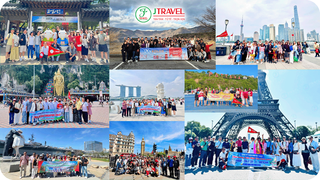 J Travel tổ chức các tour quốc tế đa dạng từ châu Á đến châu Âu