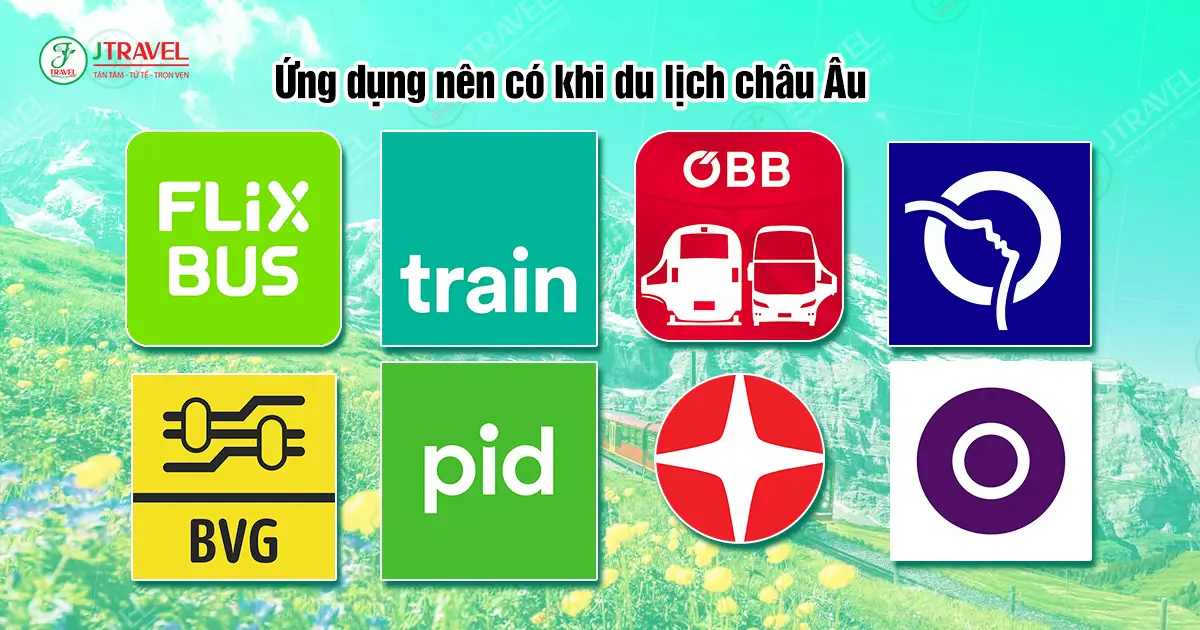 Ứng dụng nên có khi du lịch châu Âu