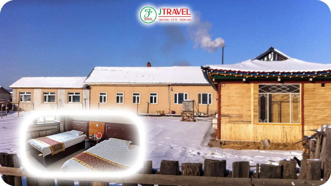 Beijicun Lishan Manor   - Khách sạn phong cách nhà gỗ truyền thống vùng cực Bắc