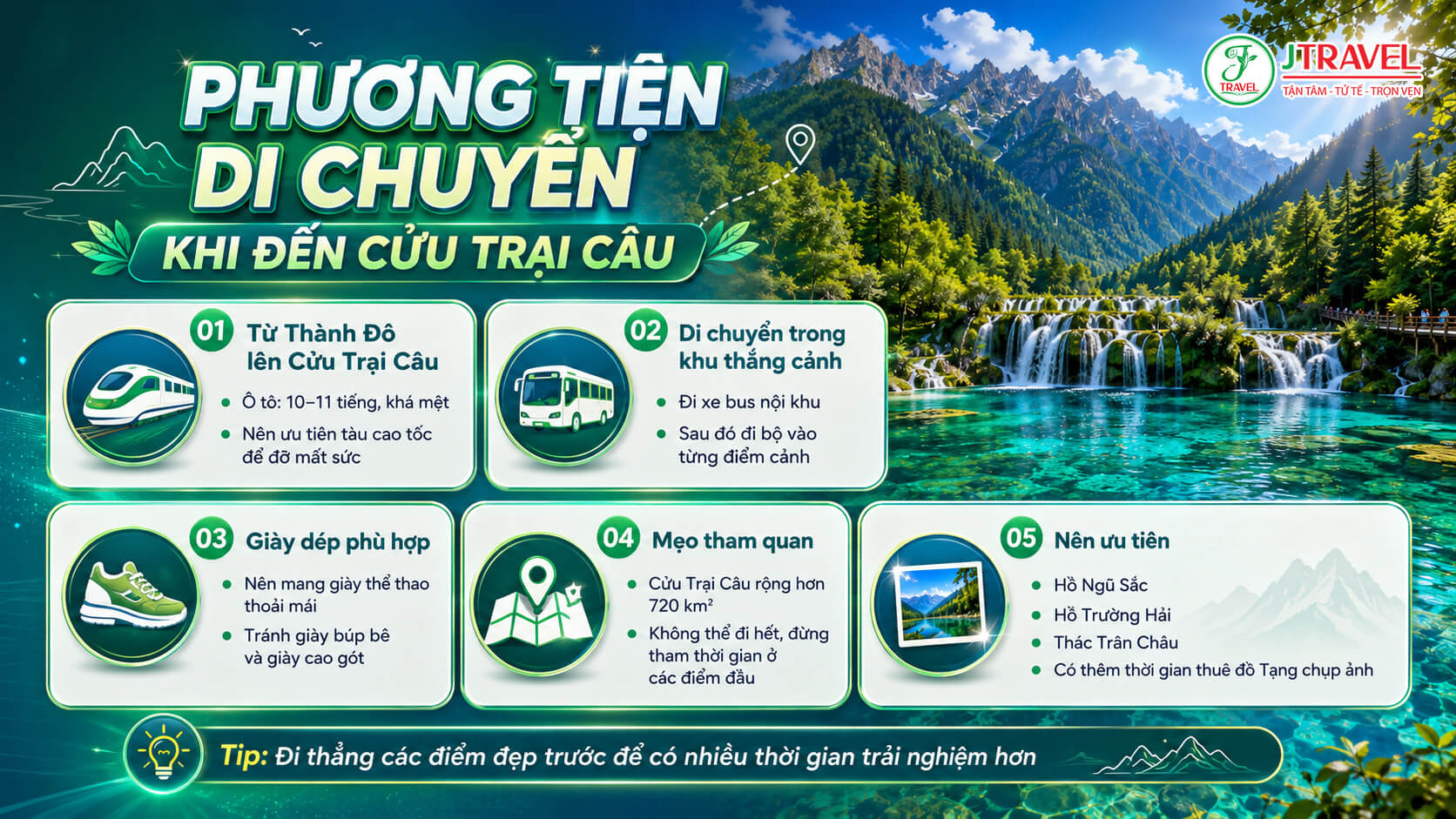 Lưu ý về phương tiện khi du lịch đến Cửu Trại Câu