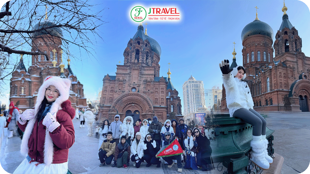 Nhà thờ Saint Sophia là biểu tượng kiến trúc nổi bật của Cáp Nhĩ Tân