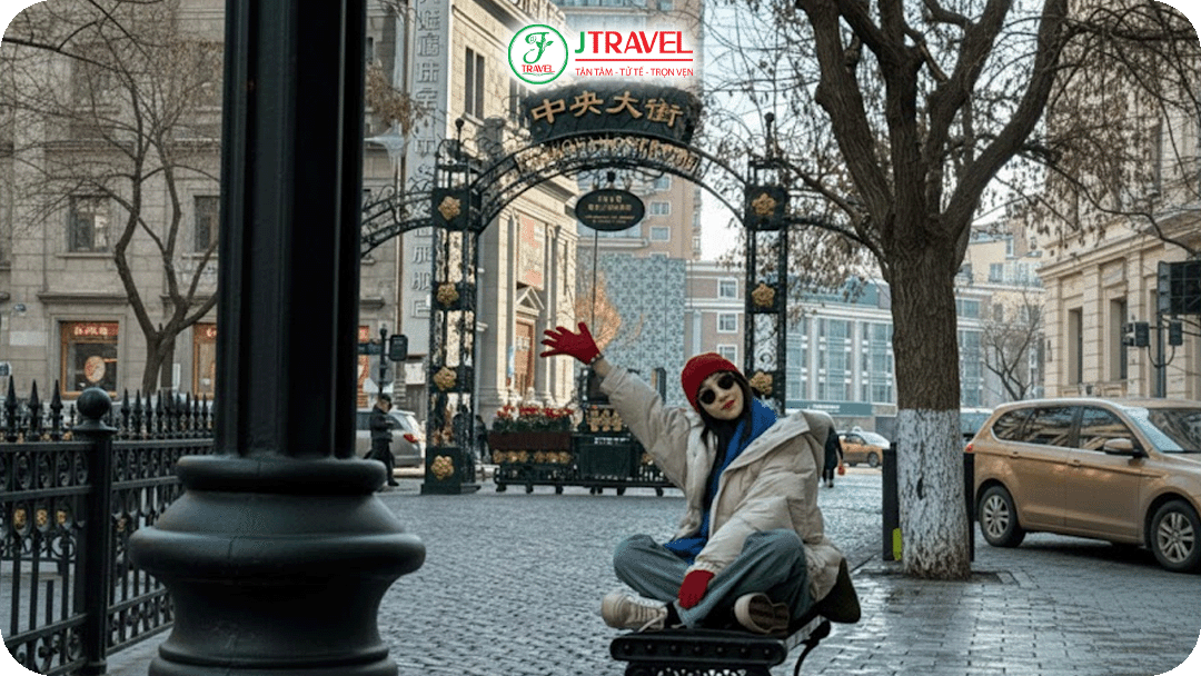 Phố đi bộ phong cách châu Âu nổi tiếng nhất Cáp Nhĩ Tân