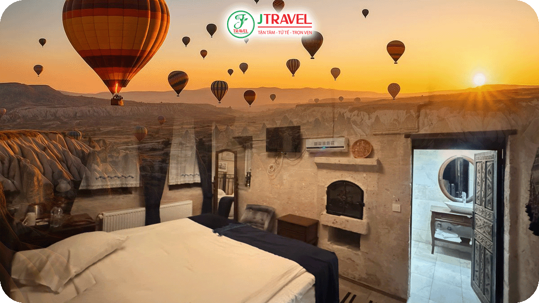 Khách sạn hang đá nổi tiếng tại Cappadocia