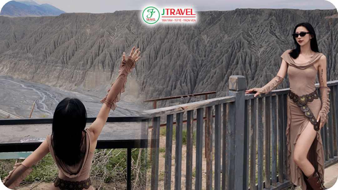 Hẻm núi Dushanzi mang đến một kiểu cảnh quan hoàn toàn khác