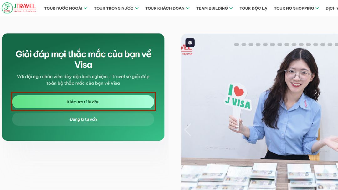Công cụ kiểm tra tỷ lệ đậu visa