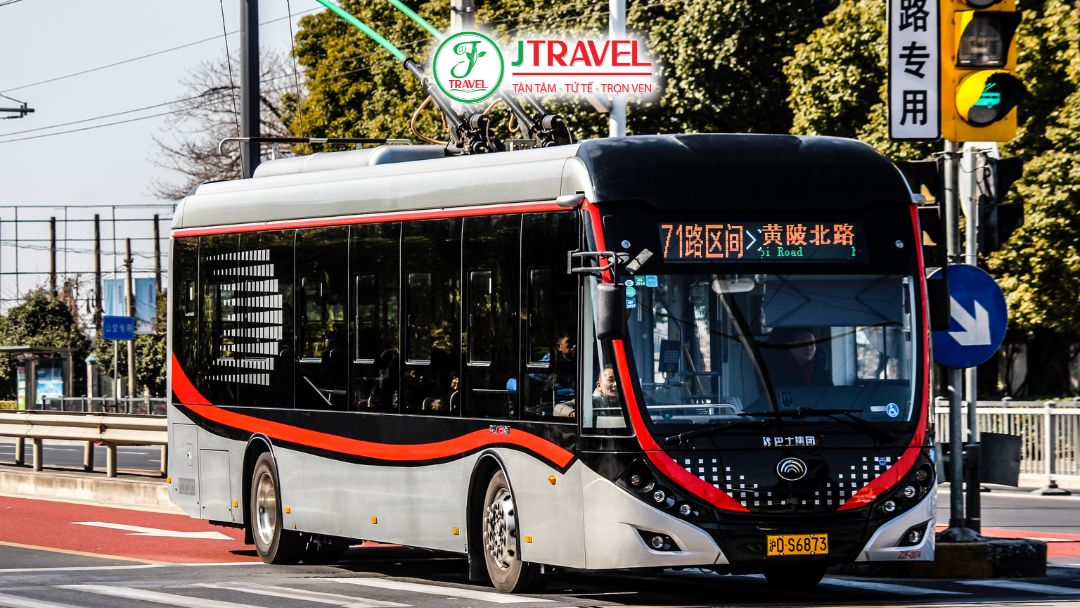 Có nhiều tuyến xe buýt xung quanh Thượng Hải