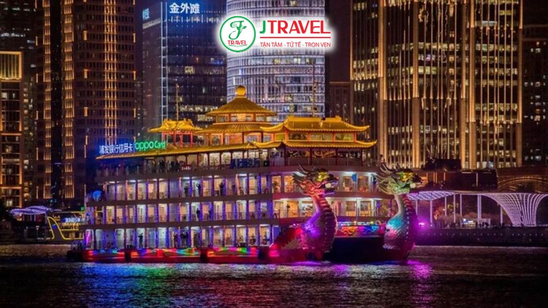 Du thuyền thuyền rồng Shiliupu chỉ hoạt động buổi tối