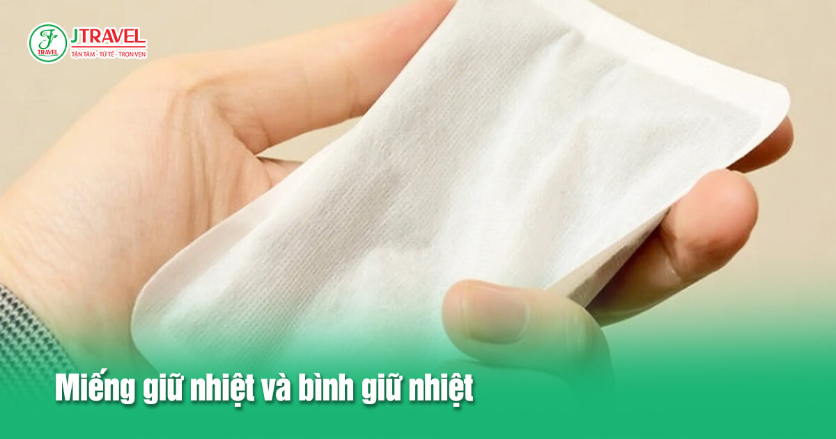 Miếng giữ nhiệt và bình giữ nhiệt