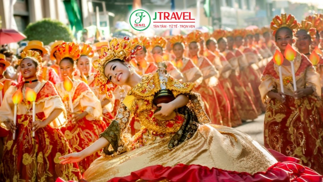 Điệu nhảy Sinulog với bước tiến – lùi mô phỏng dòng chảy