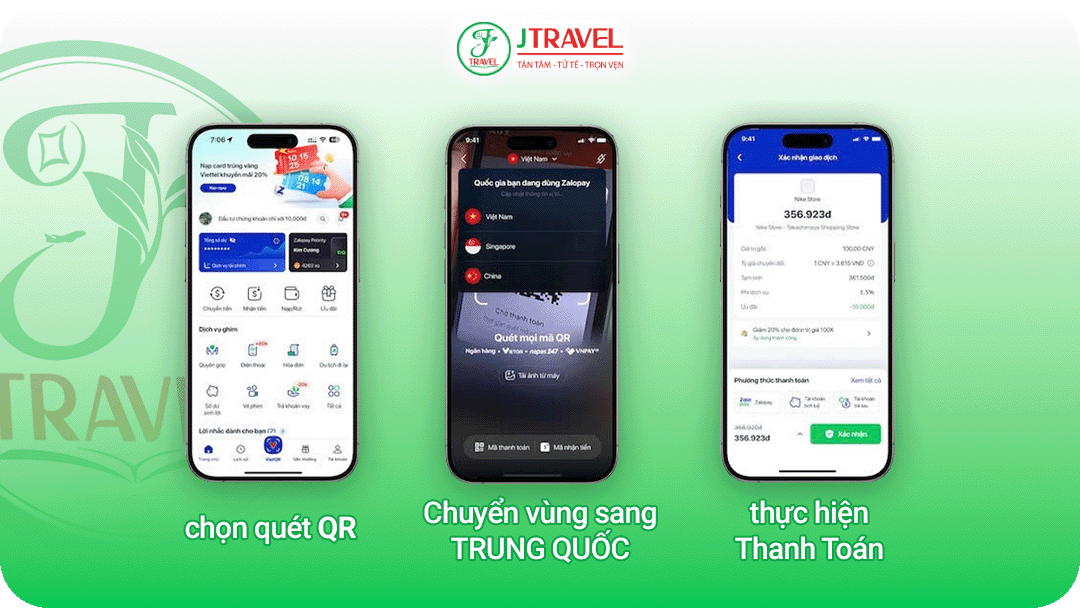 Cách sử dụng ZaloPay quét mã thanh toán tại Trung Quốc