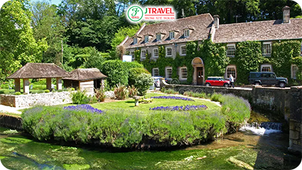 Mùa hè Bibury - thời tiết nắng đẹp, bầu trời trong xanh