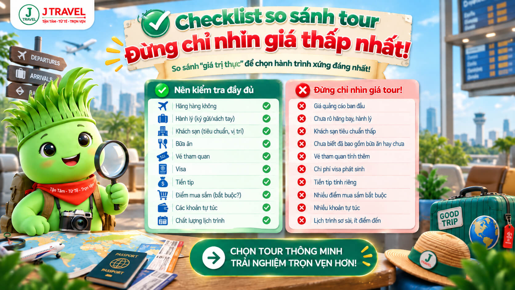 So sánh “giá trị thực” thay vì chỉ nhìn giá tour thấp nhất