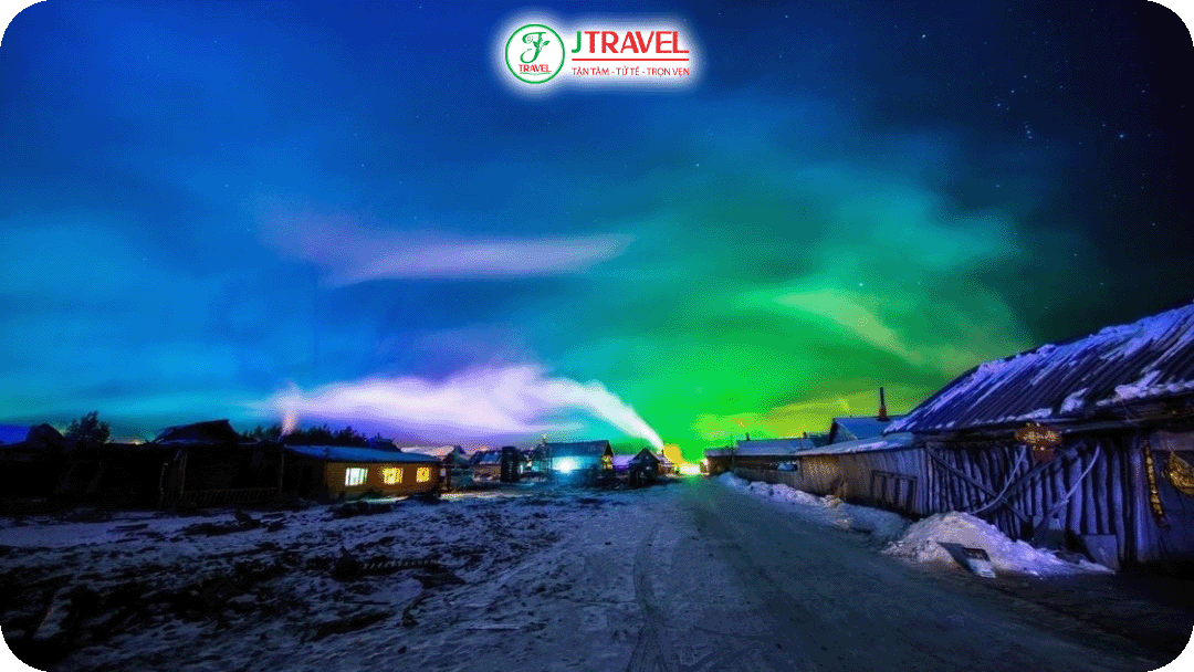 Bắc Cực Thôn là địa điểm săn cực quang phổ biến nhất tại Mạc Hà