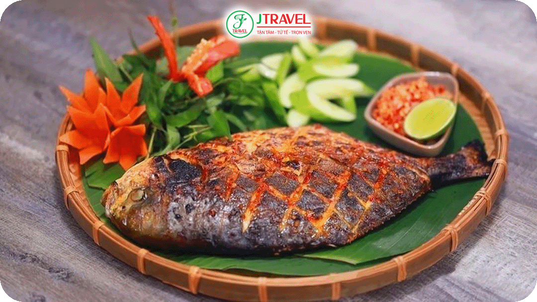 Cá mú nướng mọi - món ăn tuyệt phẩm đảo Ngọc