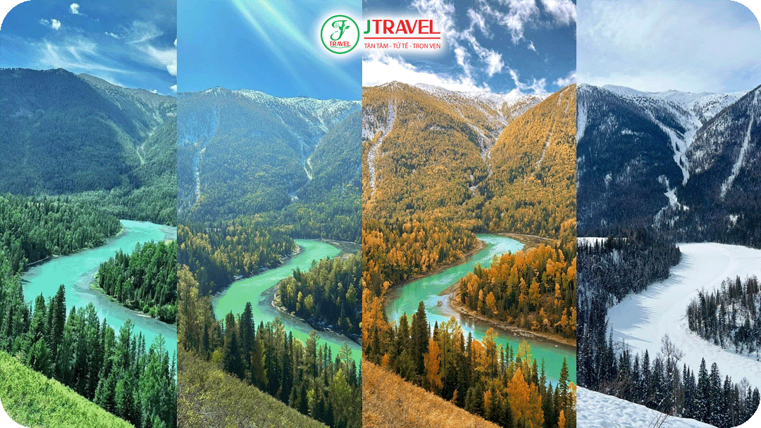 Hồ Kanas gần như là hình ảnh đại diện cho du lịch Tân Cương