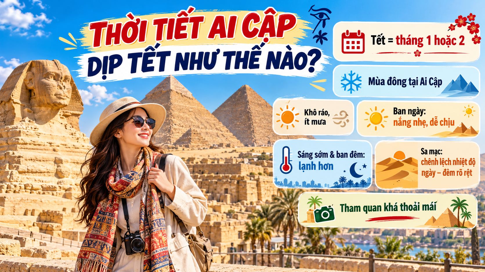 Thời tiết Ai Cập dịp Tết như thế nào