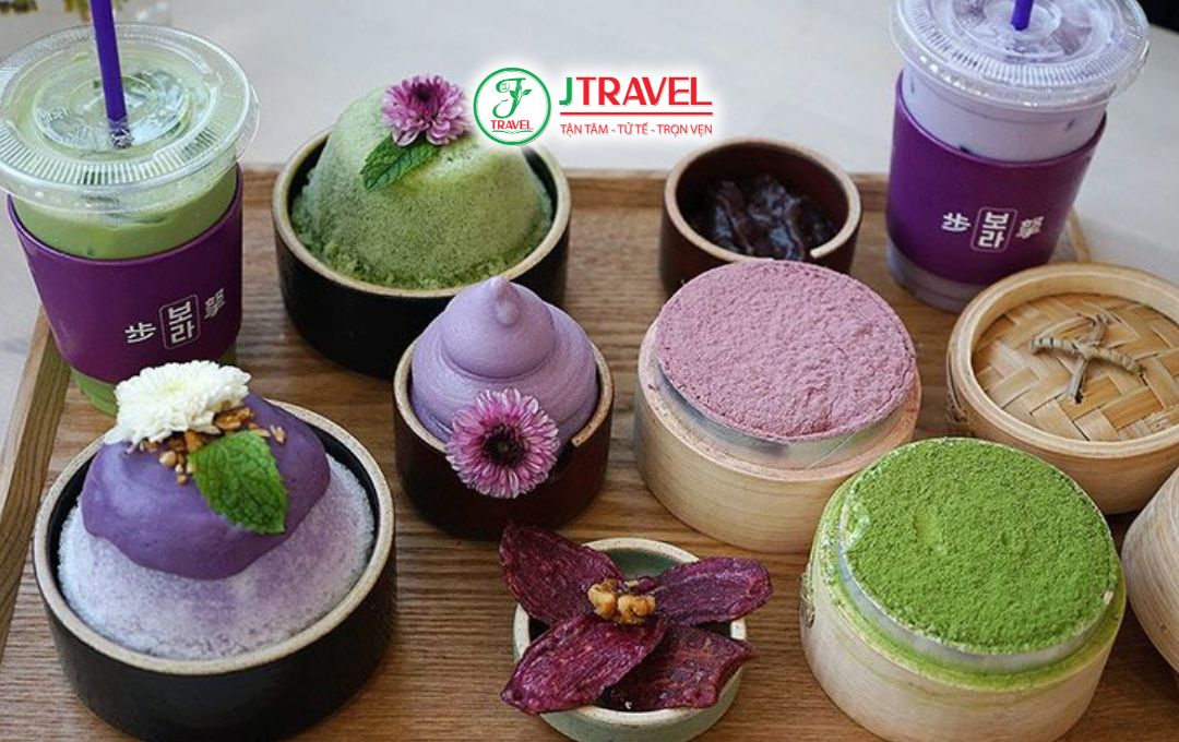 Cafe Bora món tráng miệng từ khoai lang tím
