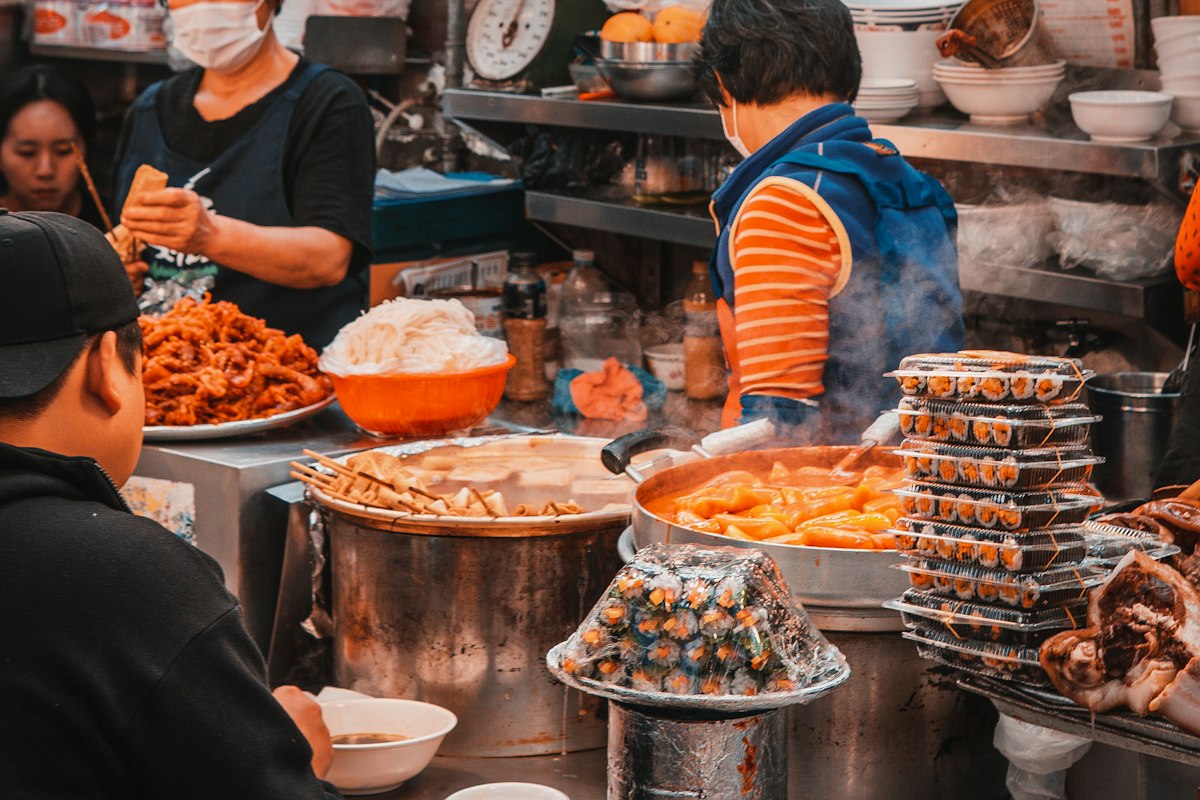 Quầy đồ ăn đường phố ở Trung Quốc