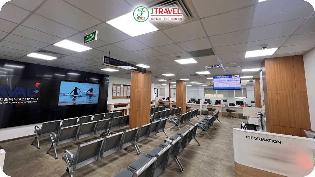 trung tâm KVAC (Korea Visa Application Center) tiếp nhận hồ sơ xin visa Hàn