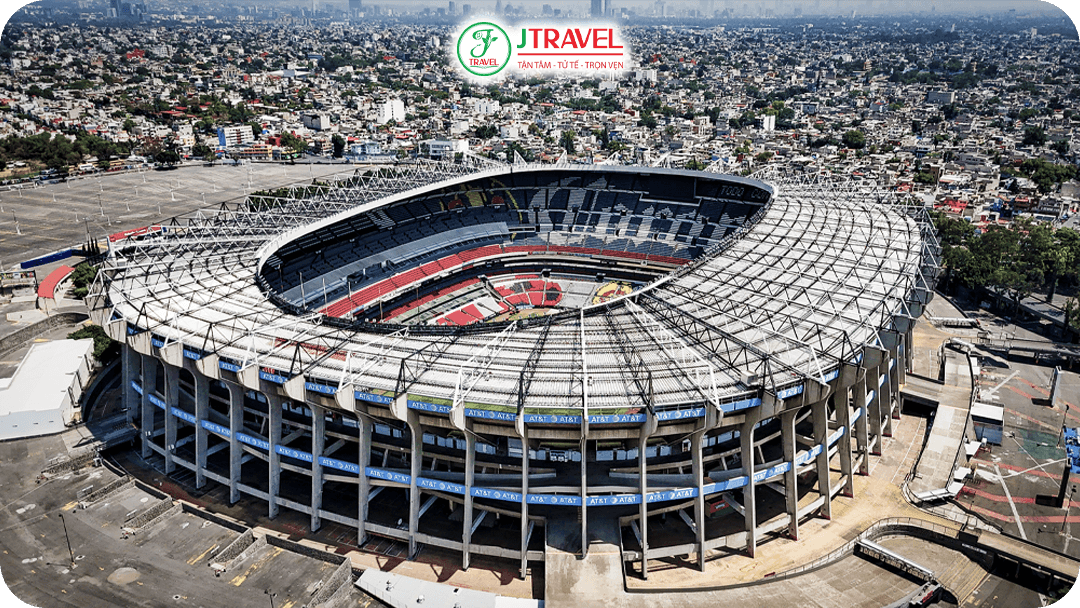 Estadio Azteca là sân vận động huyền thoại từng tổ chức 2 trận chung kết FIFA World Cup (1970 và 1986)