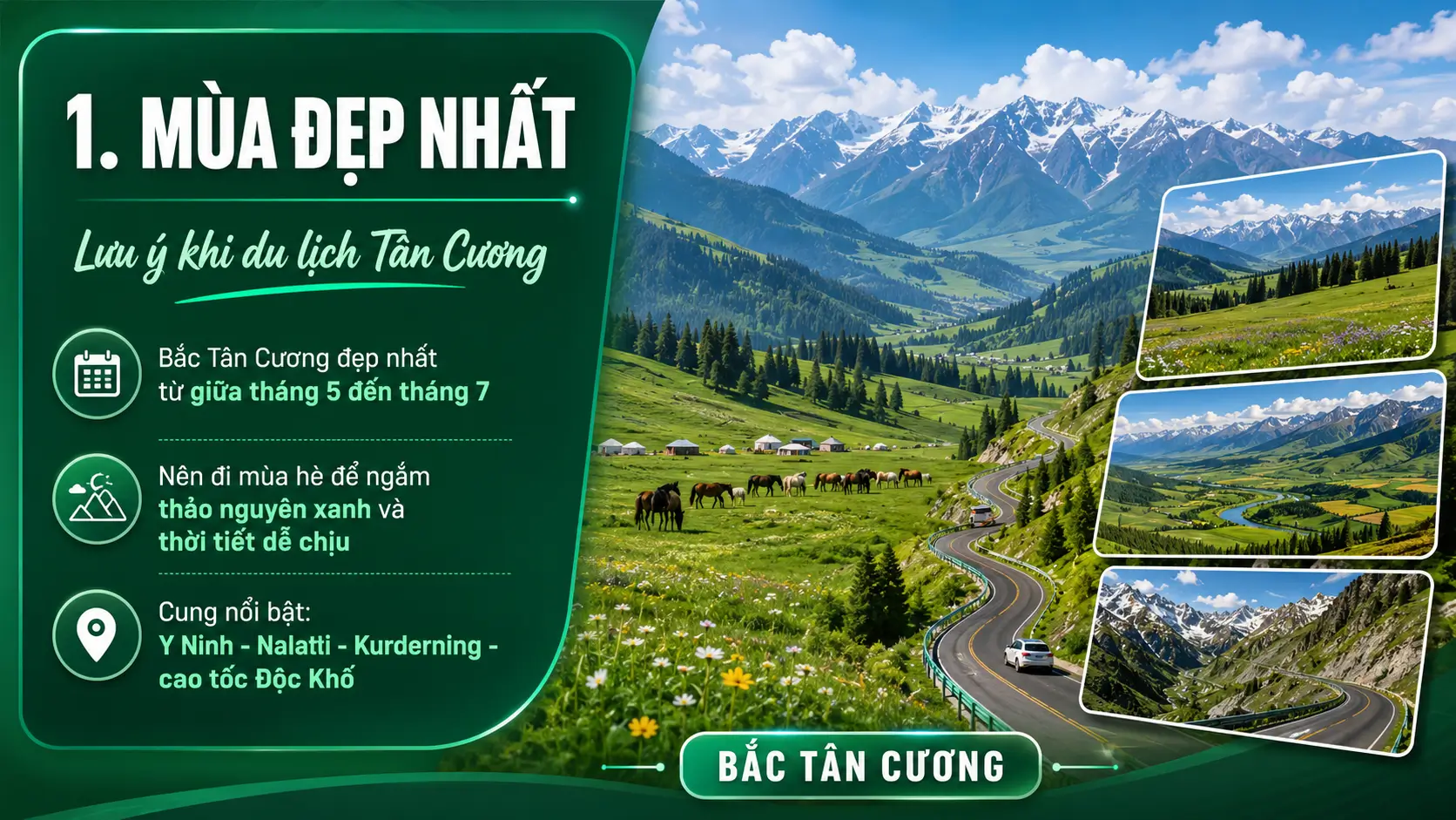 Chọn đúng mùa du lịch Tân Cương