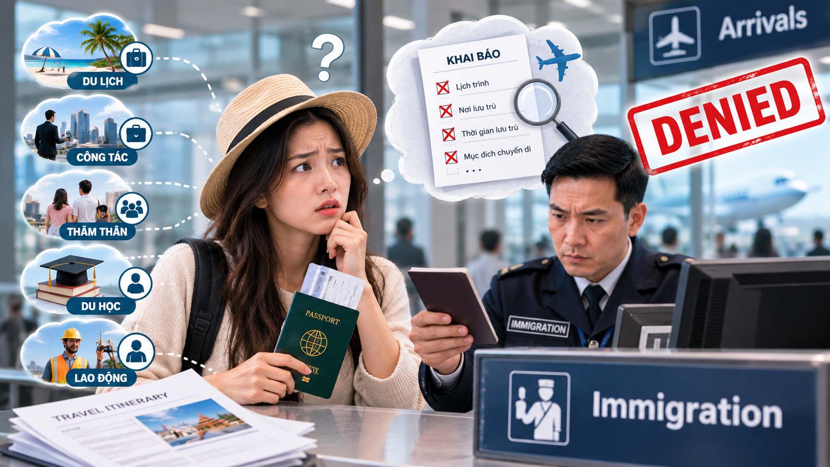 Vì sao khai báo sai diện visa có thể khiến bạn bị từ chối nhập cảnh