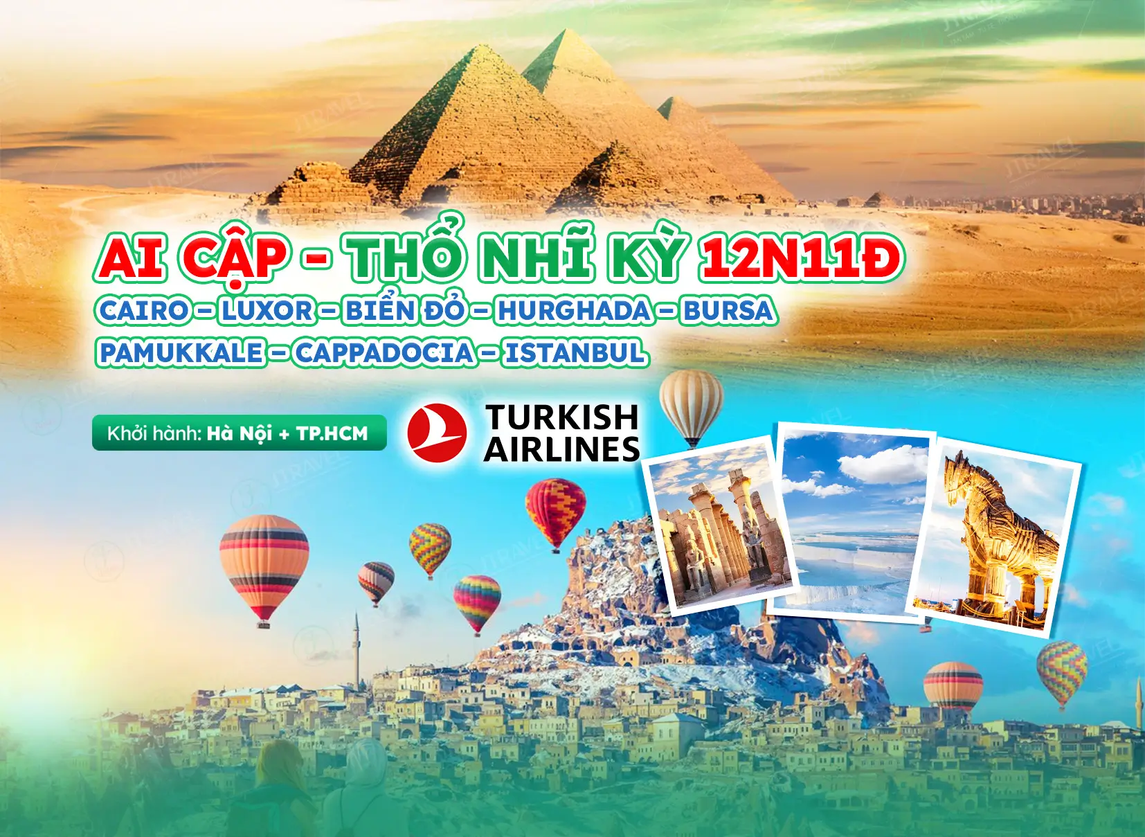 Tour Du Lịch Ai Cập – Thổ Nhĩ Kỳ 12N11Đ | Bay Turkish Airlines
