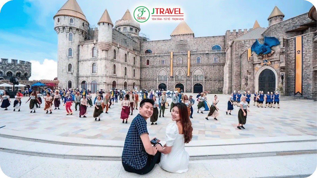 Làng Pháp Bà Nà Hills là điểm checkin cổ điển được nhiều du khách yêu thích