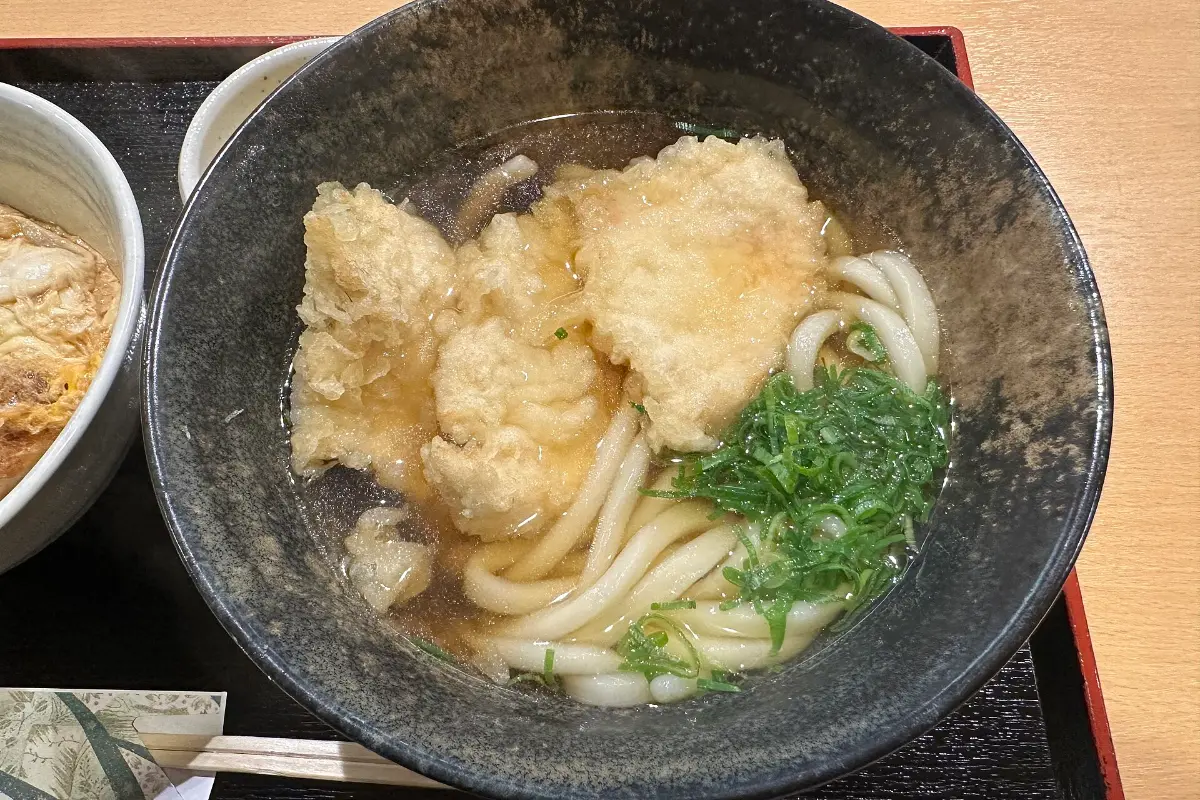 Udon tempura ở Takamatsu
