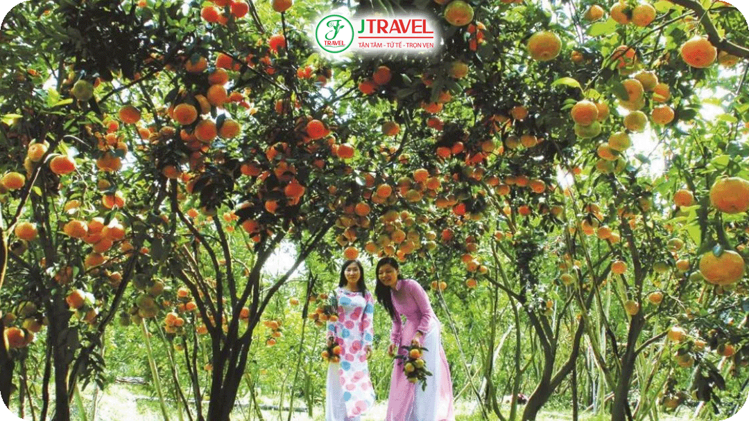 Vườn trái cây Cù lao Thới Sơn là điểm đến nổi tiếng tour miền Tây