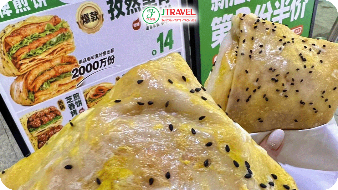 Bánh chiên Vũ Hán – Món ăn đường phố giản dị nhưng cuốn hút