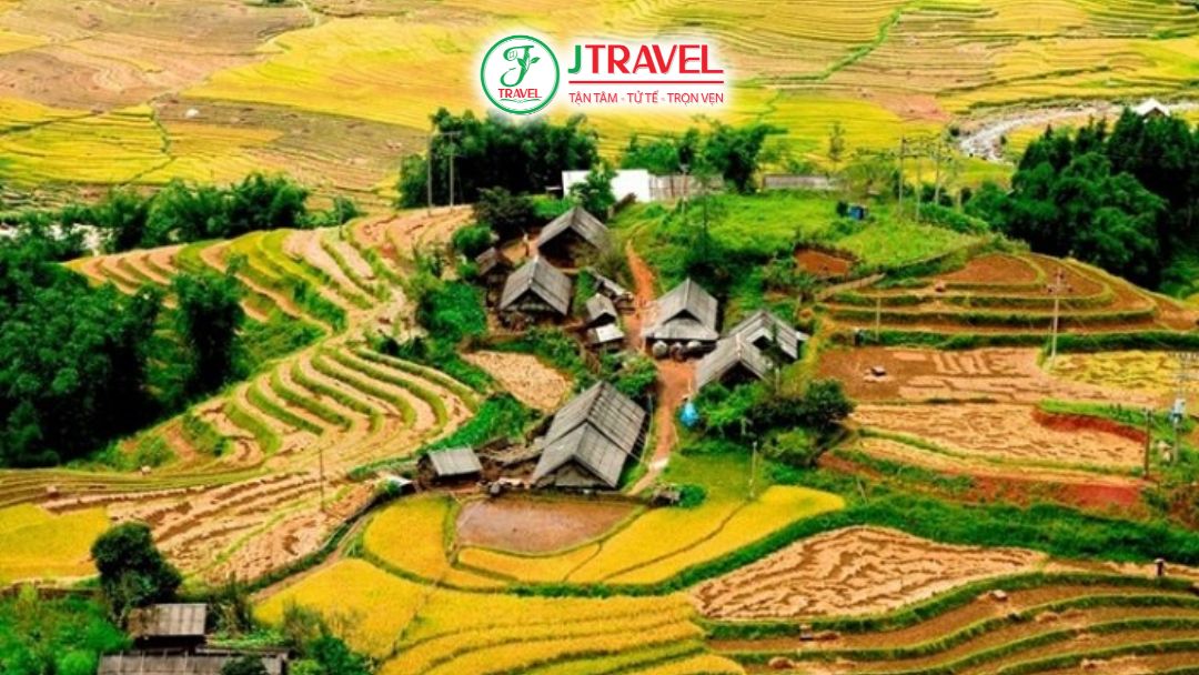 Ruộng bậc thang Má Tra Tả Phìn trên sườn núi Sapa