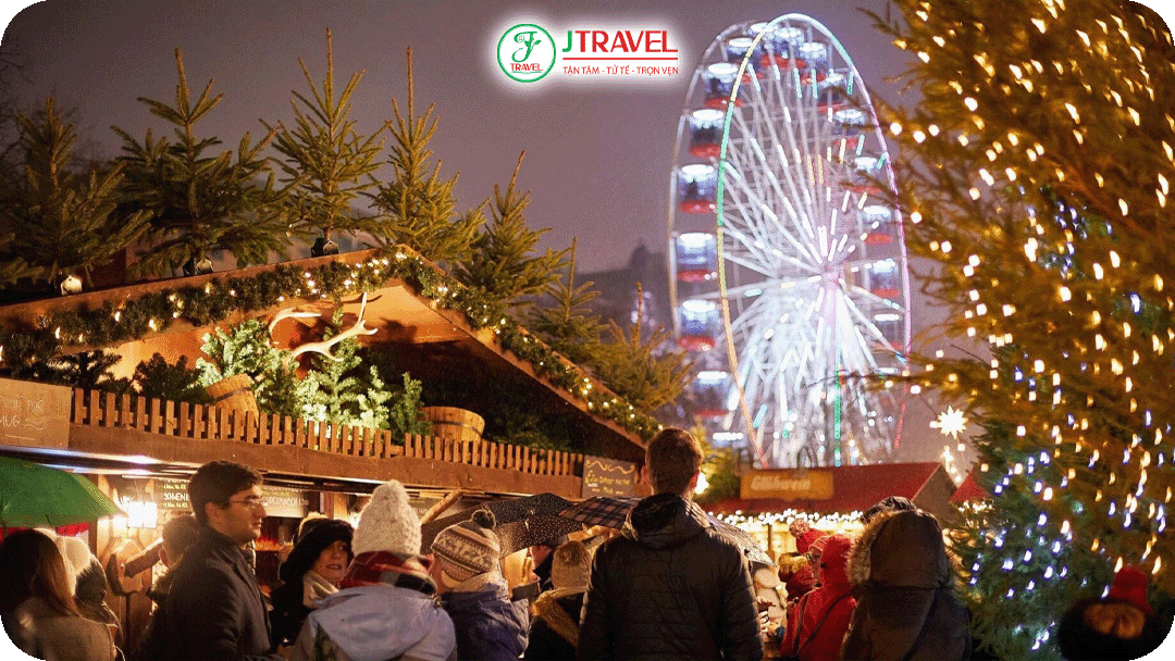 Mùa Giáng sinh ở Edinburgh mang sắc màu ấm áp và hoài cổ hơn